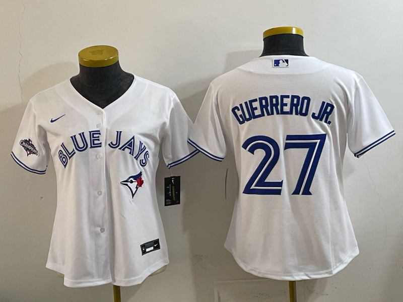 Youth Toronto Blue Jays #27 Guerrero jr White 2026 Nike Game MLB Jersey 005